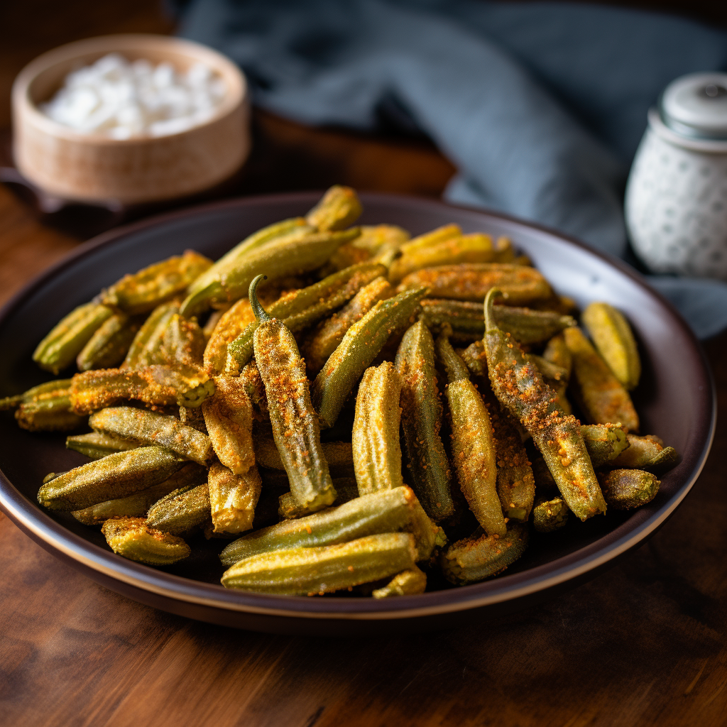 frozen okra in air fryer