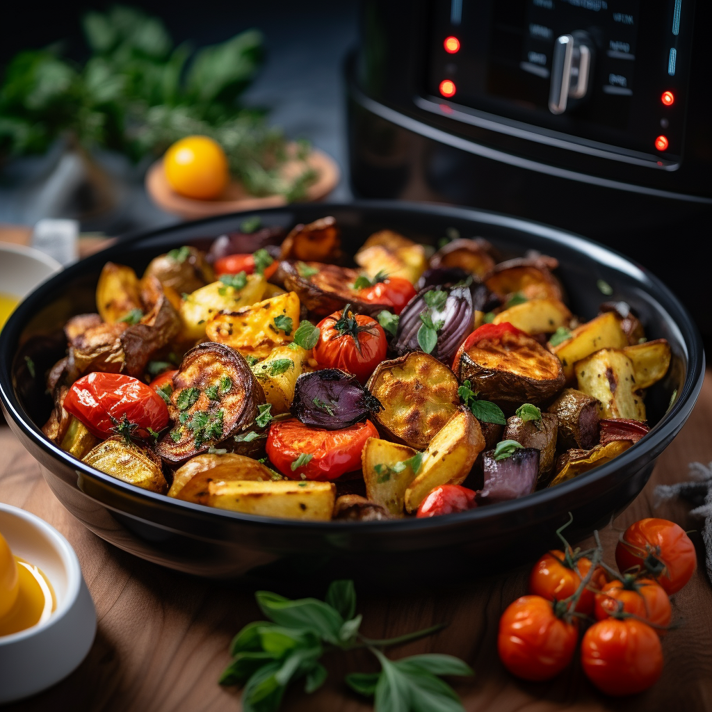 roast vegetables in air fryer