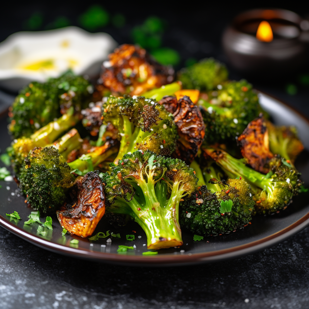 roasted broccoli air fryer